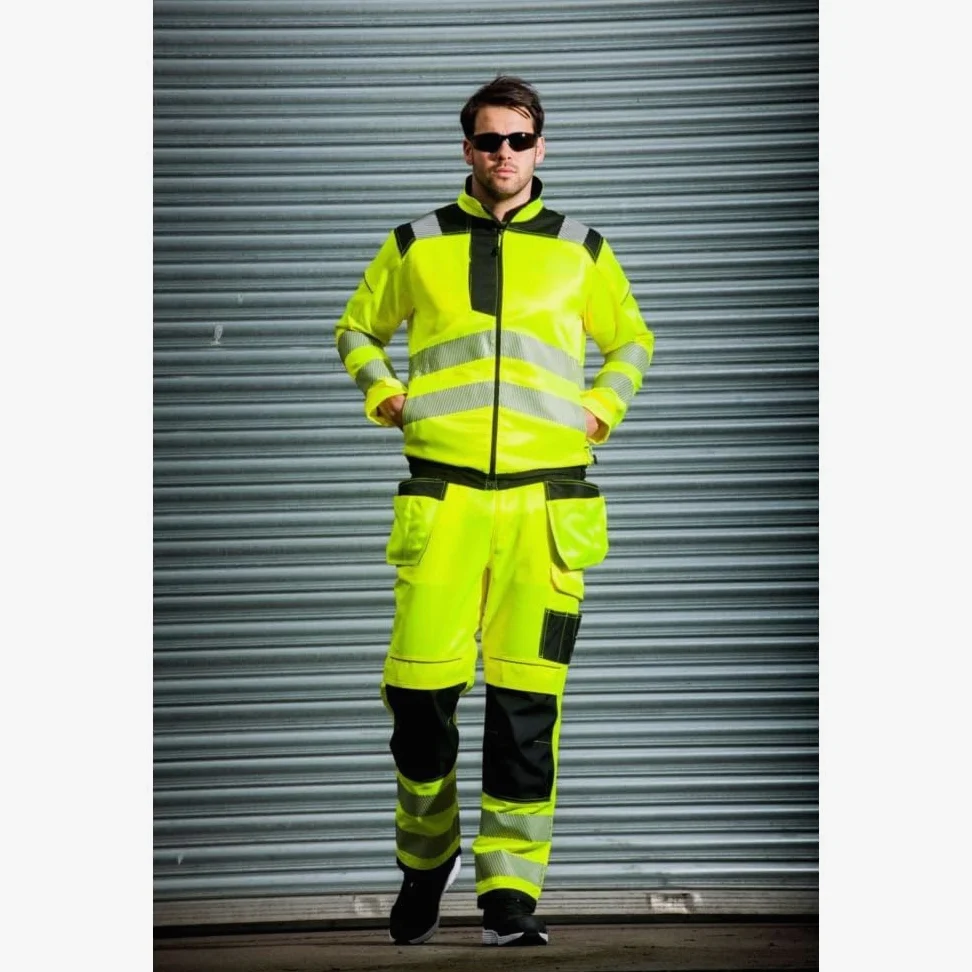 Portwest T500 PW3 Veste de Travail 4 Poches Imperméable Réfléchissant Zippé