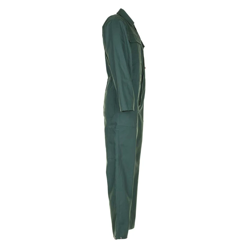 Planam 139090 Combinaison avec fermeture éclair sous patte Taille 90 Vert Moyen