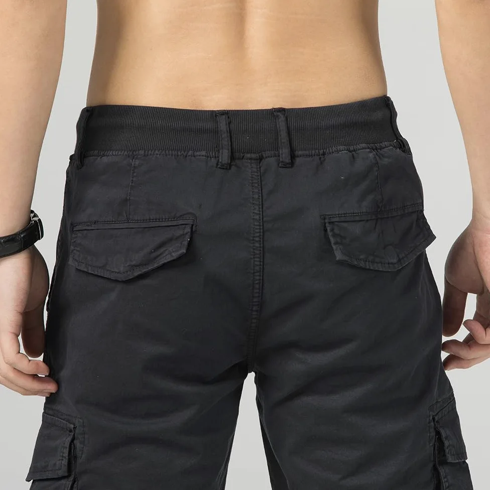 TONY BACKER - Short Cargo Homme Shorts Coton Multi-Taxque Pantalon Court F1586