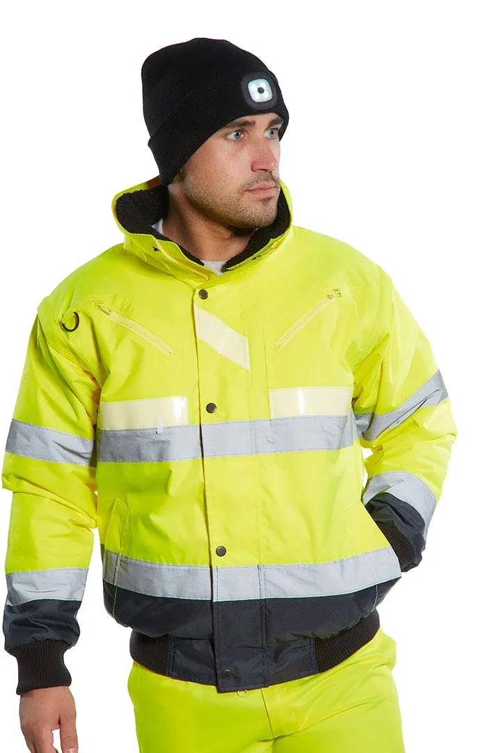 Portwest Men's G465 Glowtex 3-in-1 Bomber Jacket (pack of 1)