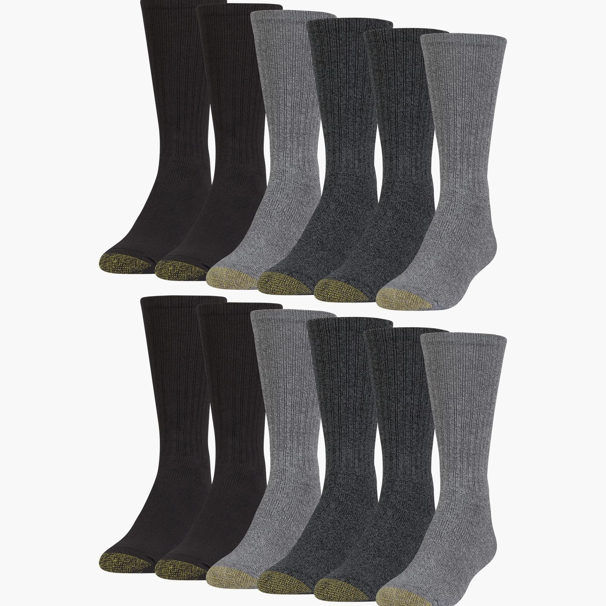 Gold Toe Harrington Crew Chaussettes Multipaires Chaussettes Homme (lot de 6)