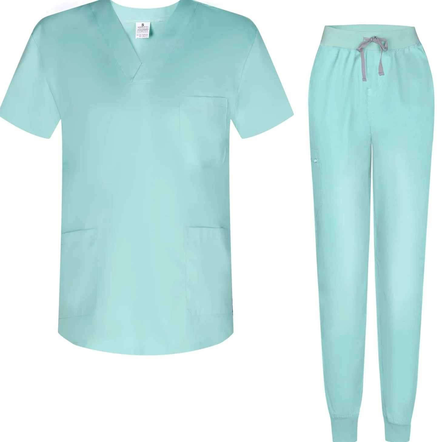 Misemiya - Ensemble Uniformes Unisexe Blouse - Uniforme Médical avec Haut et Pantalon 817-8316