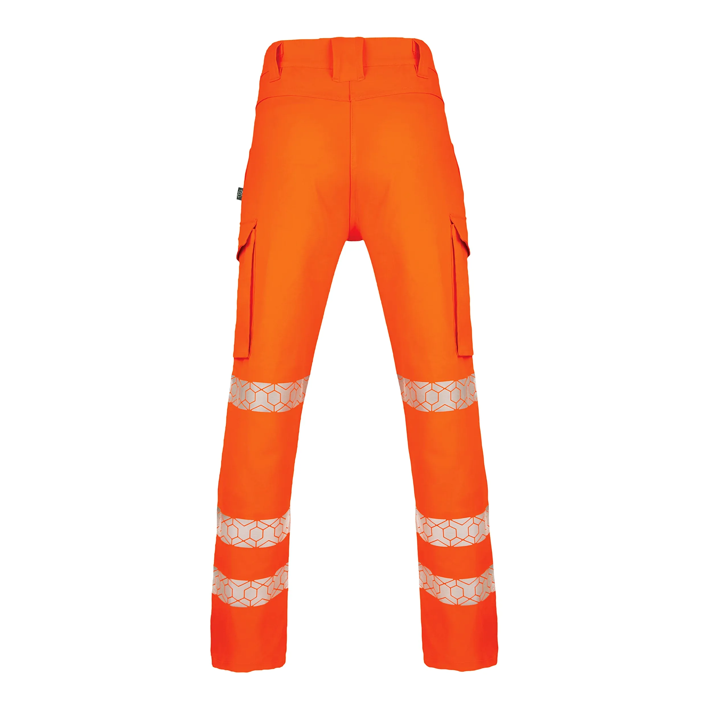 Beeswift Envirowear Hi-Vis Trousers Unisex Sustainable Safety PPE Workwear - Orange/Saturn Yellow - Sizes 28-42