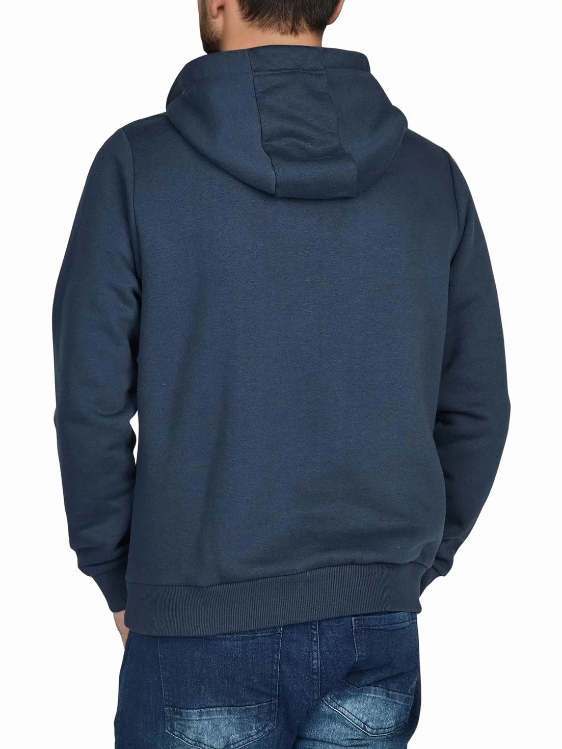 Riverso RIVniklas Pull à capuche pour homme avec capuche et poche kangourou, col croisé régulier, uni, coton, gris, marron, vert, rouge, bleu, noir, S, M, L, XL, 2XL, 3XL, 4XL, 5XL
