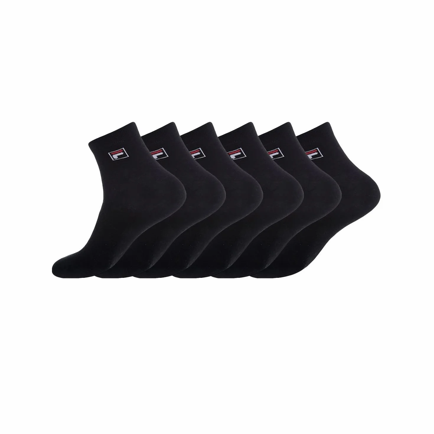 Fila Chaussettes Sportswear Homme Durable, Socquettes Homme, Respirant, Soft Touch (Lot de 6)