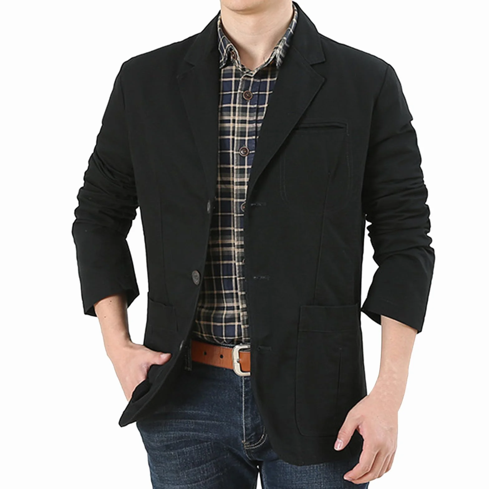 Veste en lin pour homme décontracté coupe ajustée costumes été plage vintage mariage veste d'été en lin léger veste de sport homme été grandes tailles
