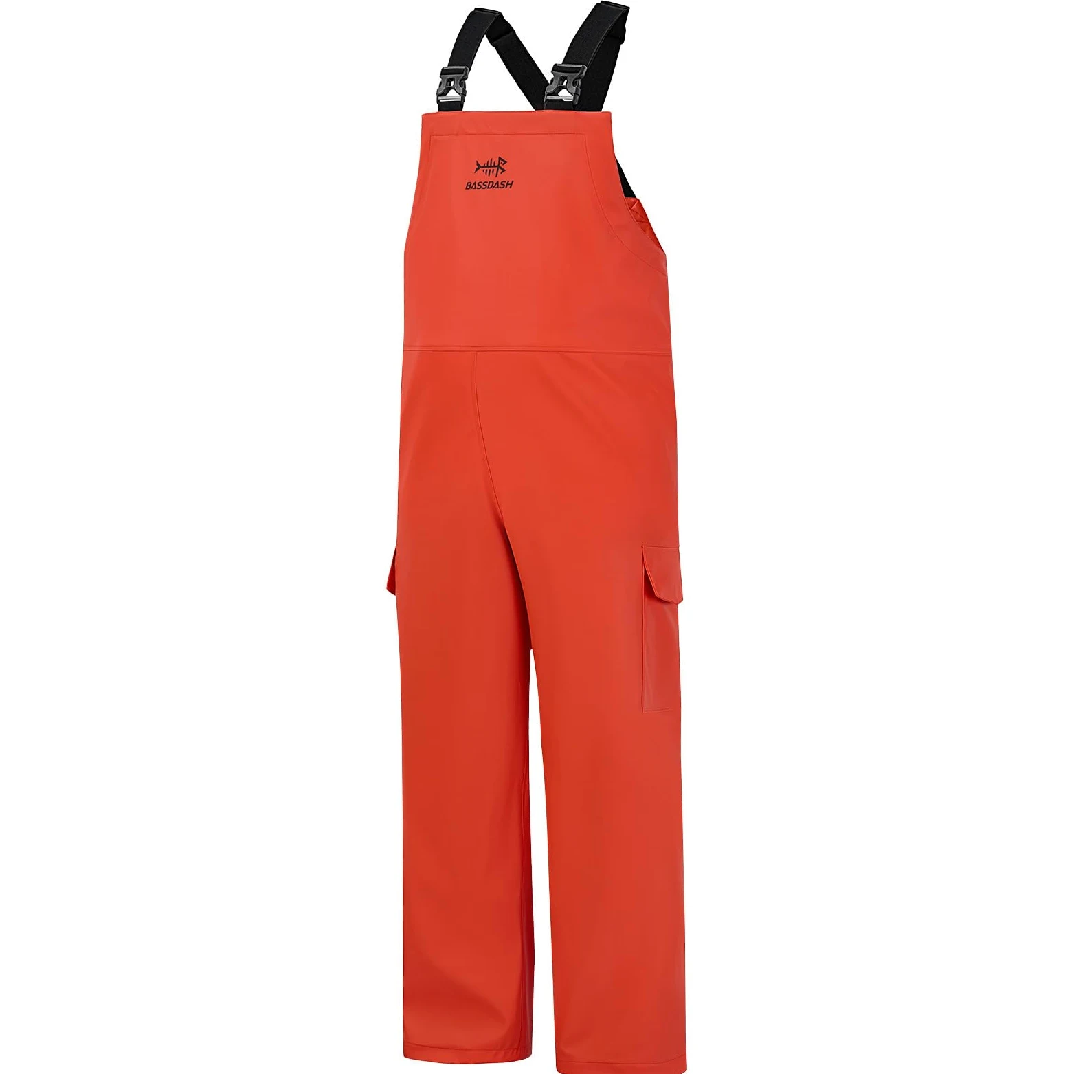 Bassdash Salopette Imperméable pour Hommes Pantalon de Pluie Résistant aux Taches Salopette de Travail Légère et Ajustable avec Revêtement en PU
