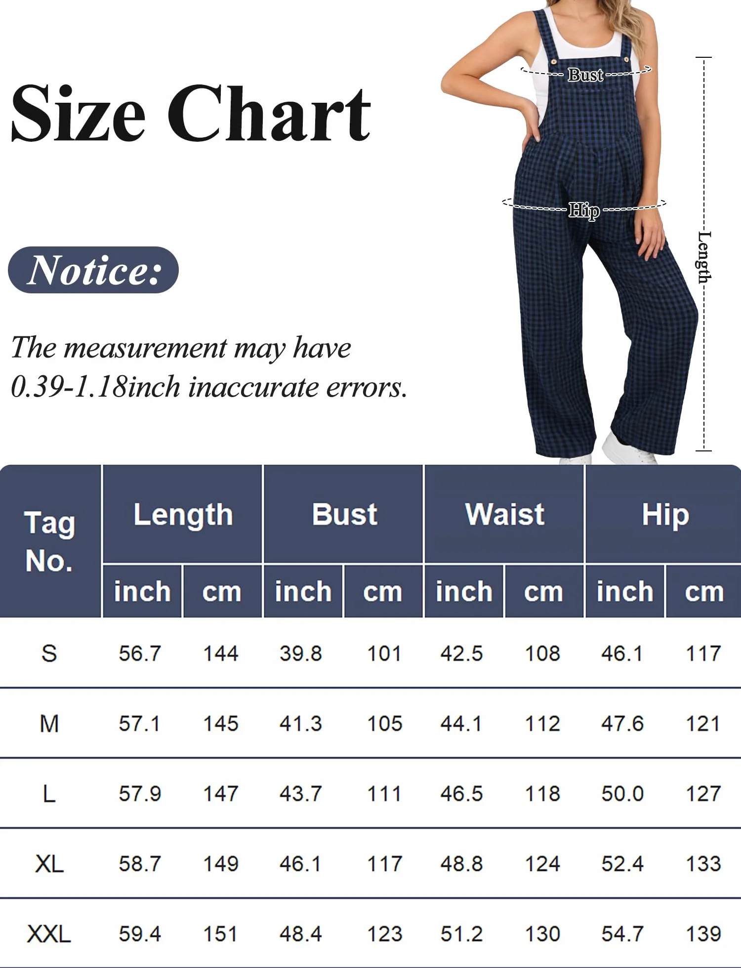SEAUR Salopette Femme Enceinte Grossesse à Carreaux Sans Manches Combinaison Large avec Poches Pantalon Ample Jumpsuit Décontractée