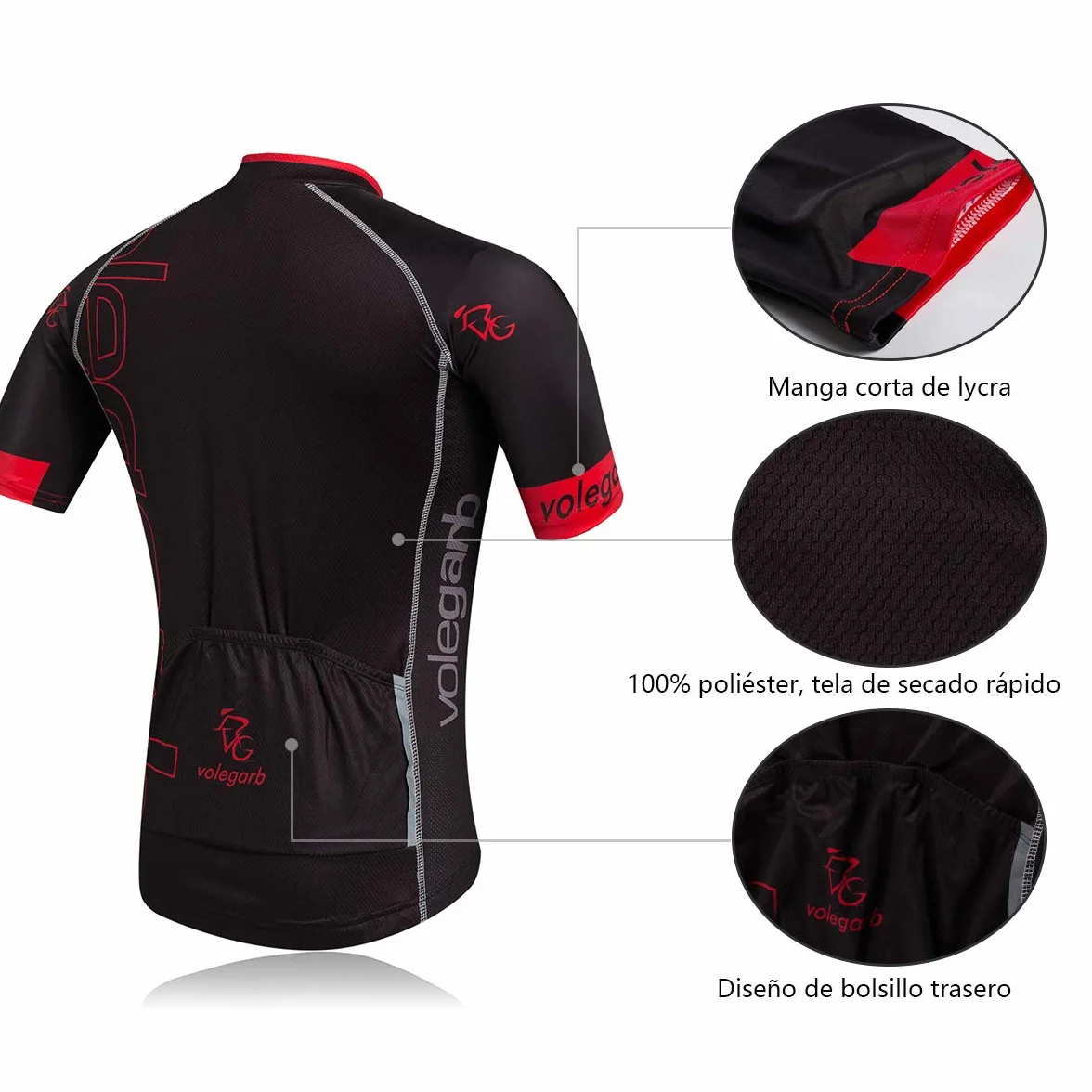 Meicynhoger Vêtements de Cyclisme pour Homme, Maillot de Cyclisme et Cuissard Vélo Respirant Bib Shorts