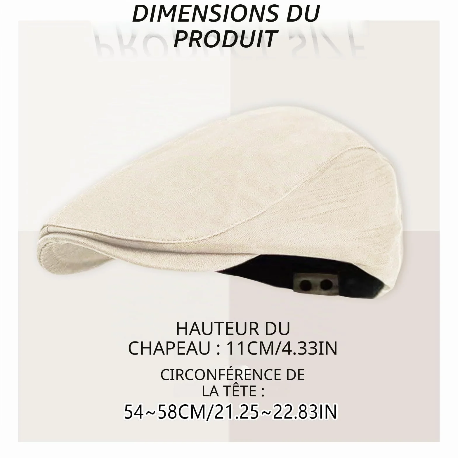 Casquette plate beige pour homme et femme, béret réglable, casquette plate en coton brossé, casquette plate pour homme, chapeau gaveur de peintre, casquette en coton brossé pour le golf
