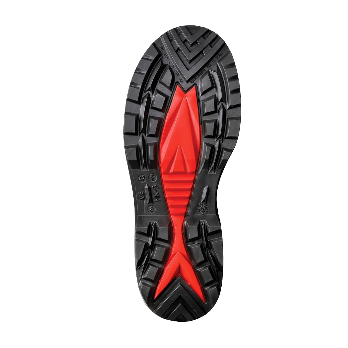 DUNLOP Protective Footwear, C762933, Purofort+ Full Safety, Gris Foncé/Rouge/Noir, Taille 46 EU