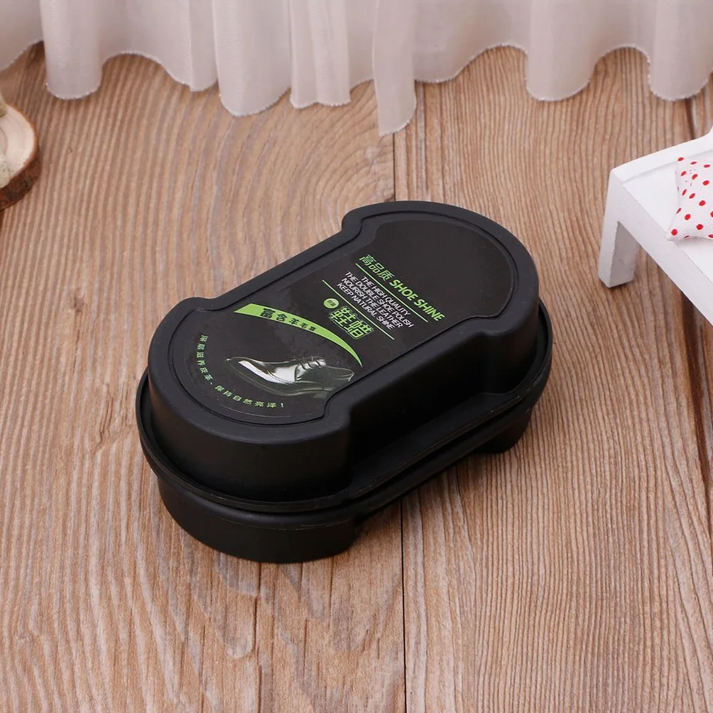 Brosse de Nettoyage de Chaussures, Éponge de Polissage de Cuir, Cire Liquide