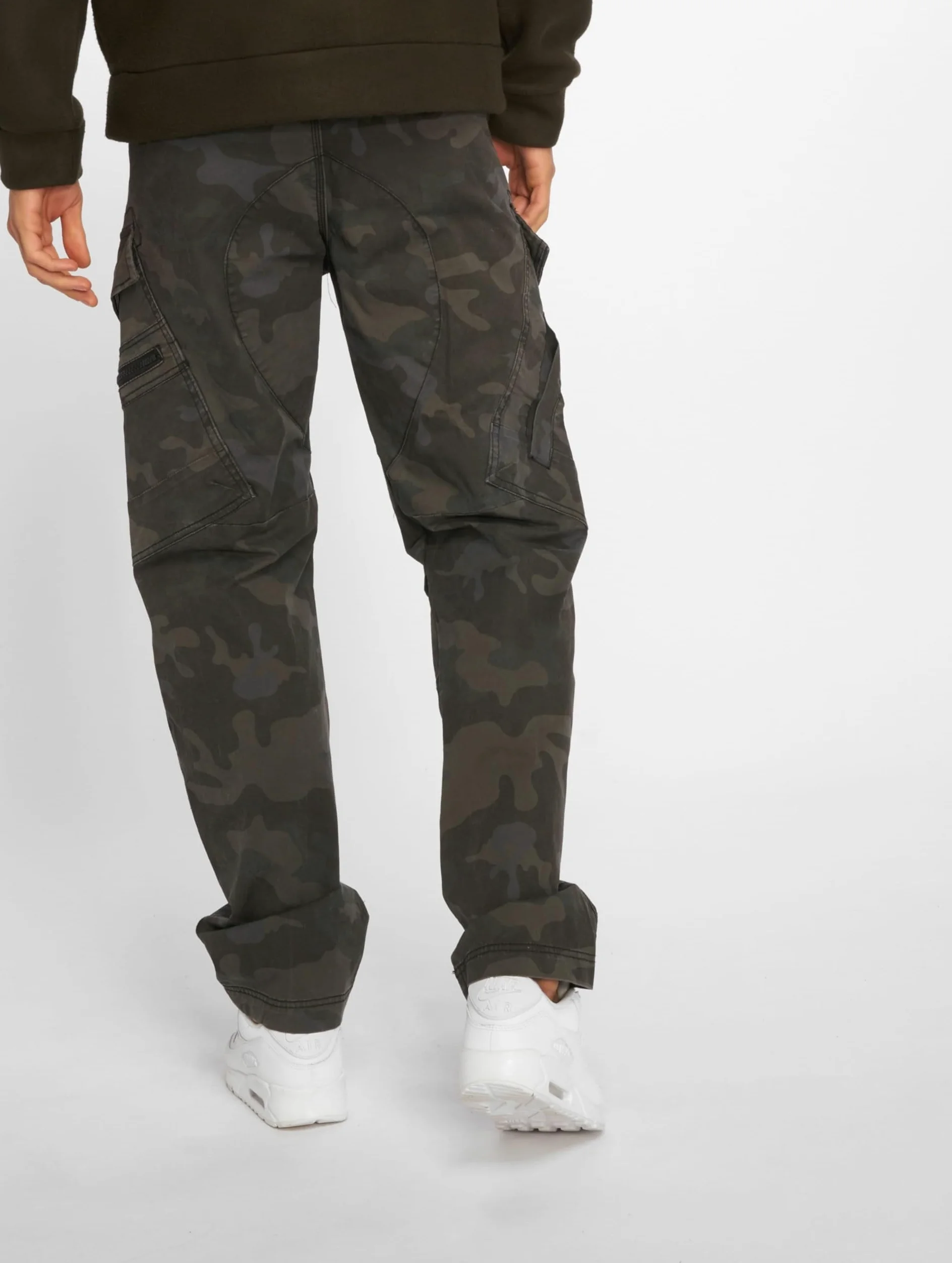 Brandit Pantalon Slim Fit Adven Homme Pantalon en Toile Noir Slim Fit