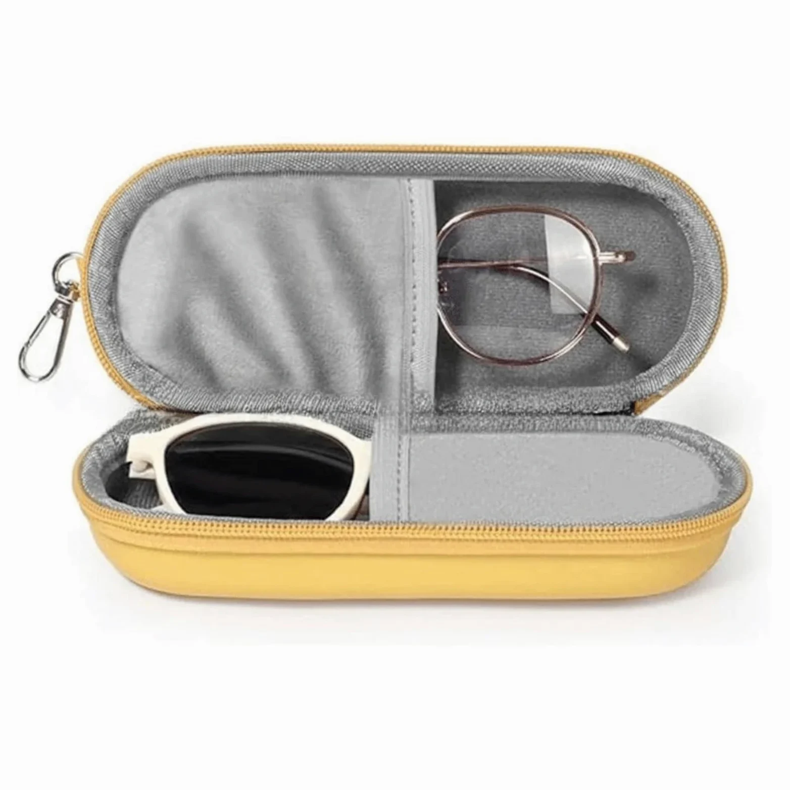 Étui à lunettes double Étui à lunettes double coque rigide, rangement portable for de soleil