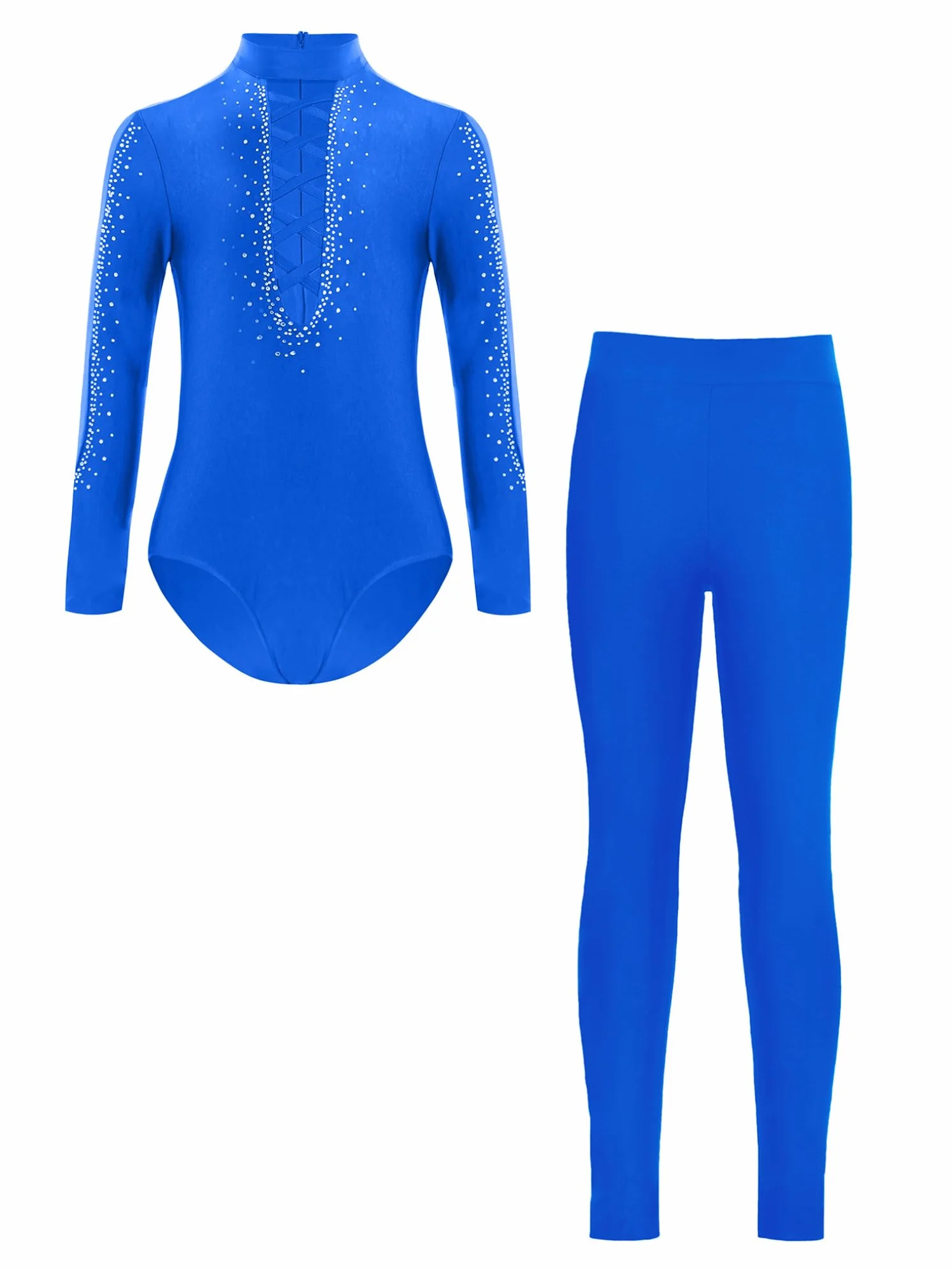 Enfant Garçon Justaucorps Gymnastique Classique Manches Longues Tenues Patinage Artistique Costume Danse Latine Jazz Rumba Salsa Valse Tango Dancewear 5-16 ans
