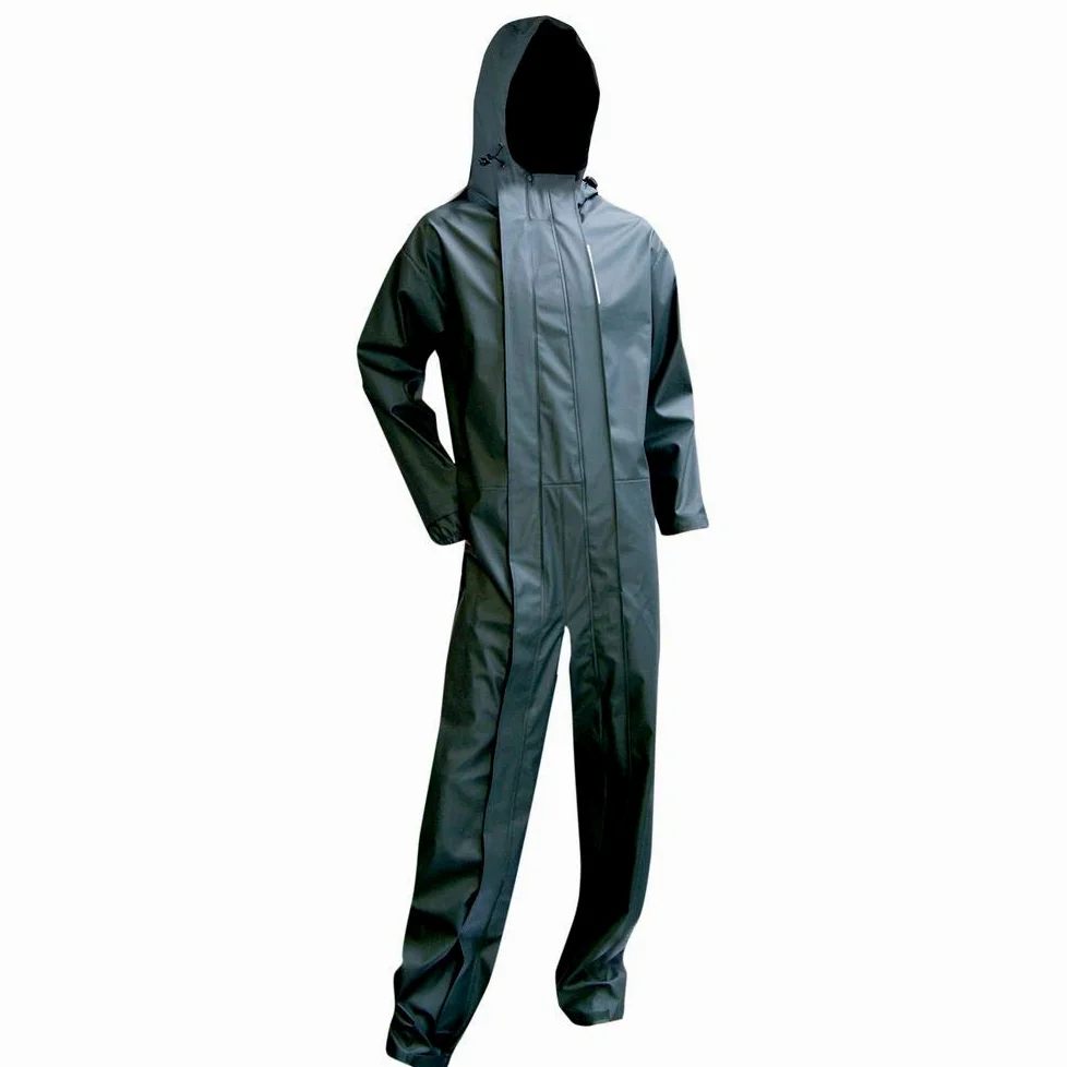 LMA 4041 METEORE Combinaison de Pluie, Kaki Fonce, Taille 5