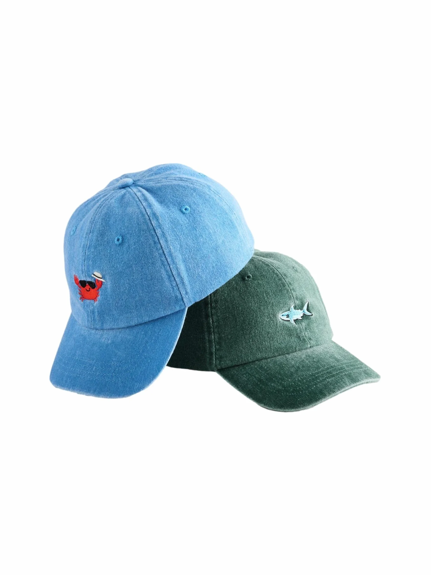 NEXT Garçon Casquette délavée, Lot de 2