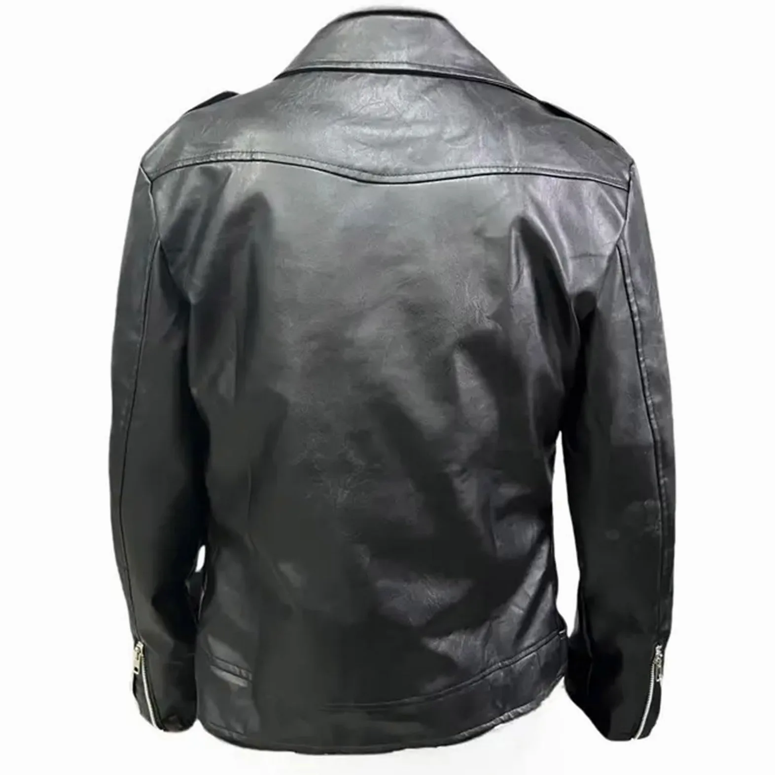 UHouse Blouson Moto Homme Saharienne Cuir Surchemise Legere Jacket de Travail Vestes Casaul Vêtements Vintage Bomber Leger Automne Hiver Pour Hommes