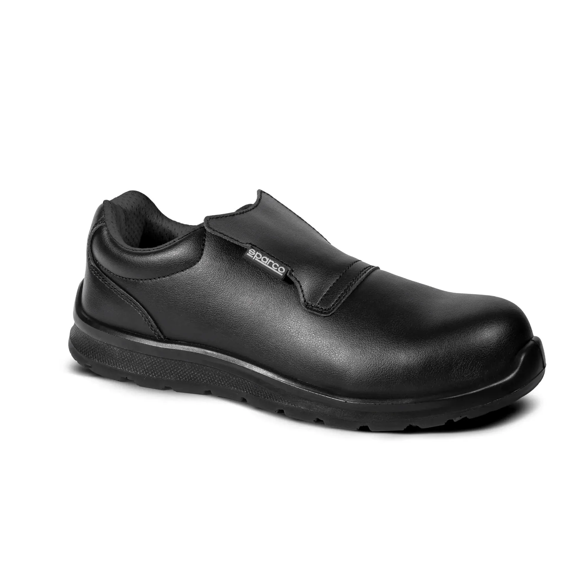 SPARCO Chaussures Basses de sécurité S2 ESD Trackday en Microfibre Hydrofuge, sans métal. Idéales pour l'hygiène et Le Secteur Alimentaire/médical.
