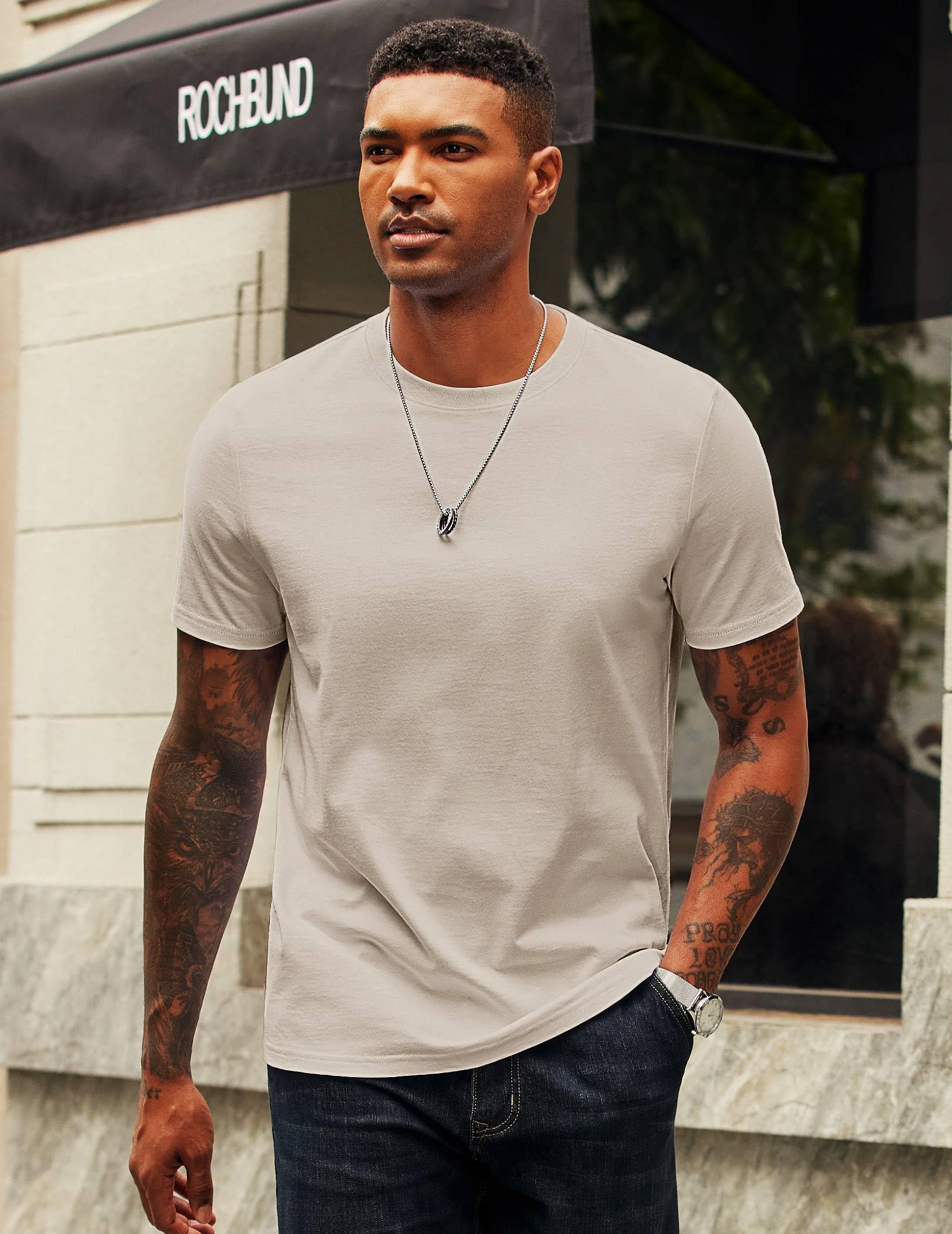 Men's Organic Cotton Crewneck Short Sleeve Tee