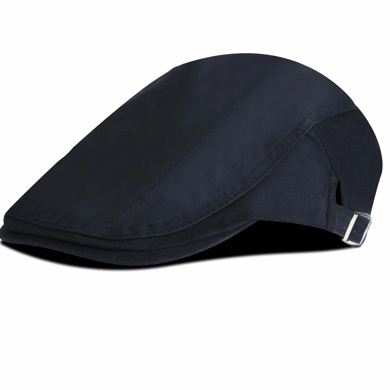 AOOWU Béret Casquette Plate Homme Newsboy Flat Cap Vintage Coton Wool Felt Unisexe Été Printemps Gatsby