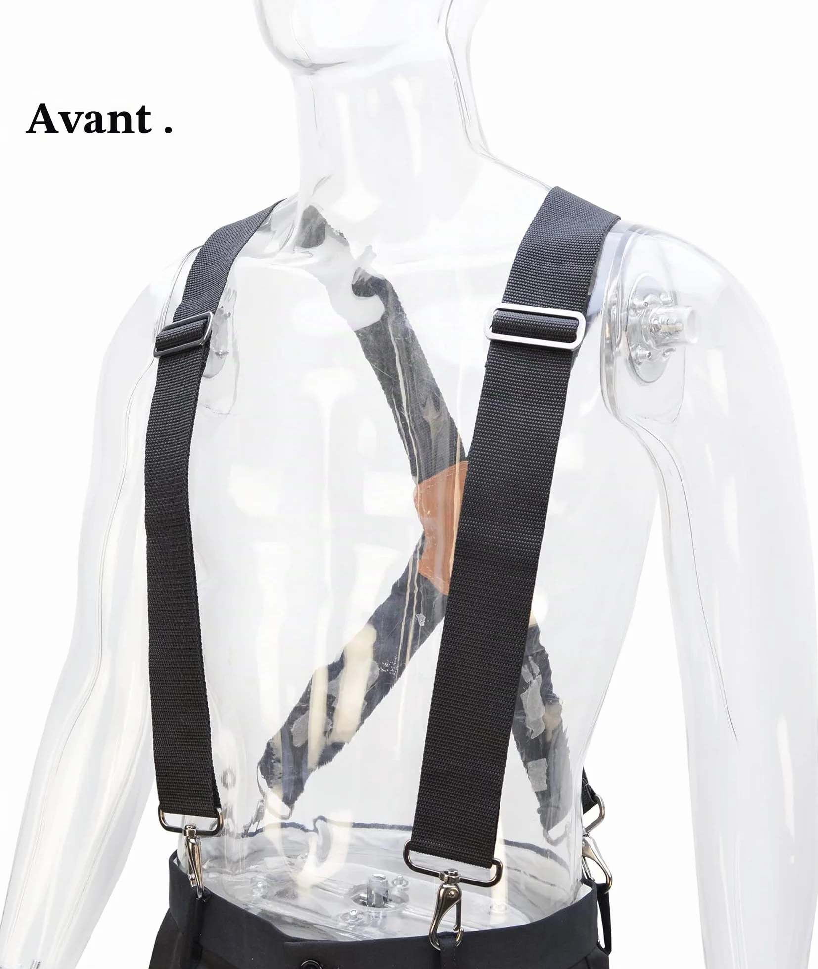 WELKINLAND Bretelles pour Homme 5,1 cm Travail, Noir