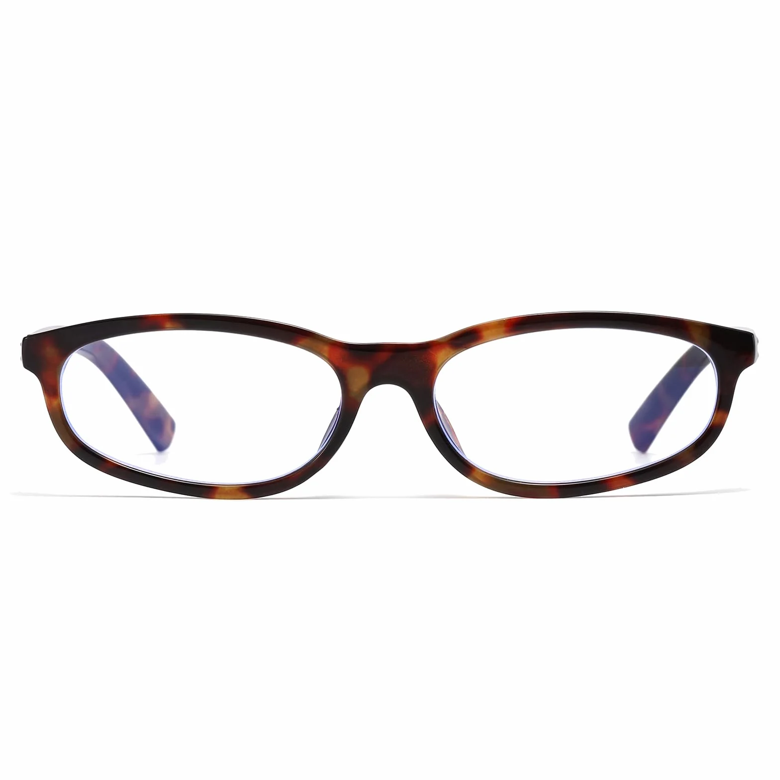 LJCZKA Lunettes Lumiere Bleue Ovale Femme Homme Petite Lunette Monture Rectangulaire Lunettes Annee 90 Anti-Fatigue pour Jeux, Texing et Lecture