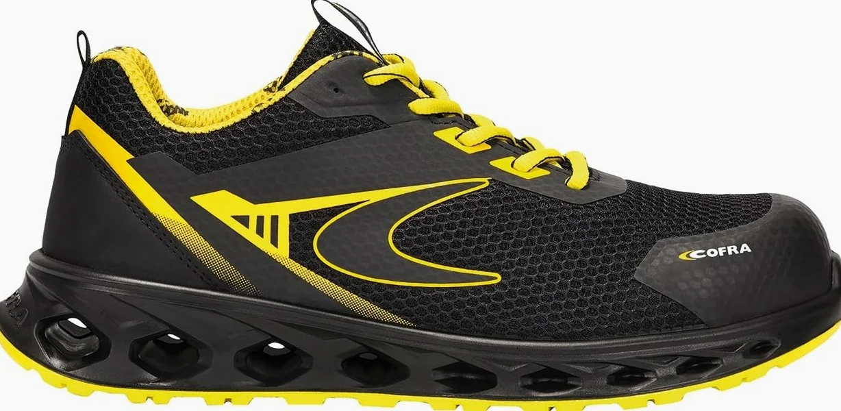COFRA GAIT Chaussures de sécurité pour homme et femme S1P Chaussures de travail, empeigne en tissu respirant, basses et confortable