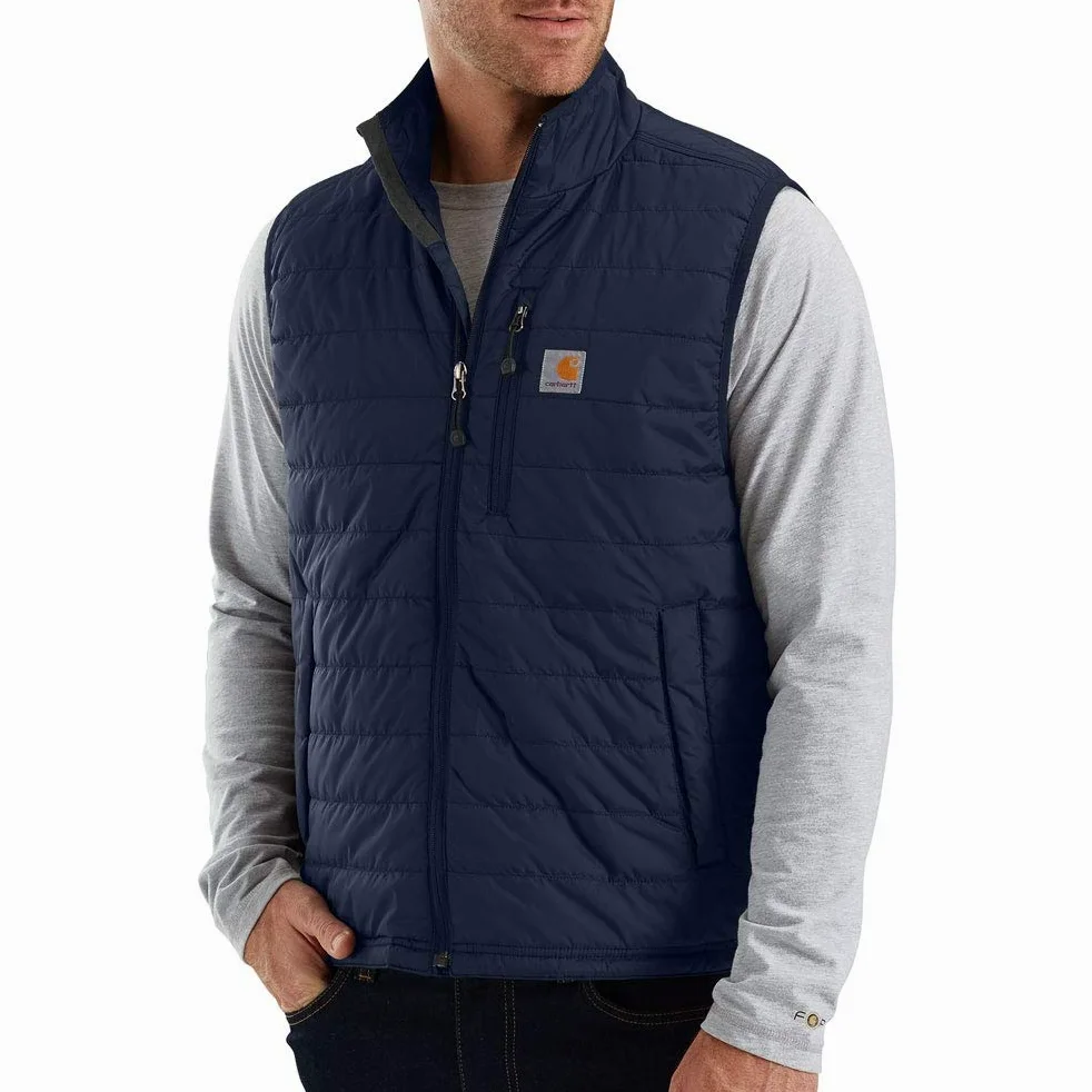 Carhartt Veste isolante légère Rain Defender, coupe décontractée Vêtements d'extérieur Utility Homme, bleu, S