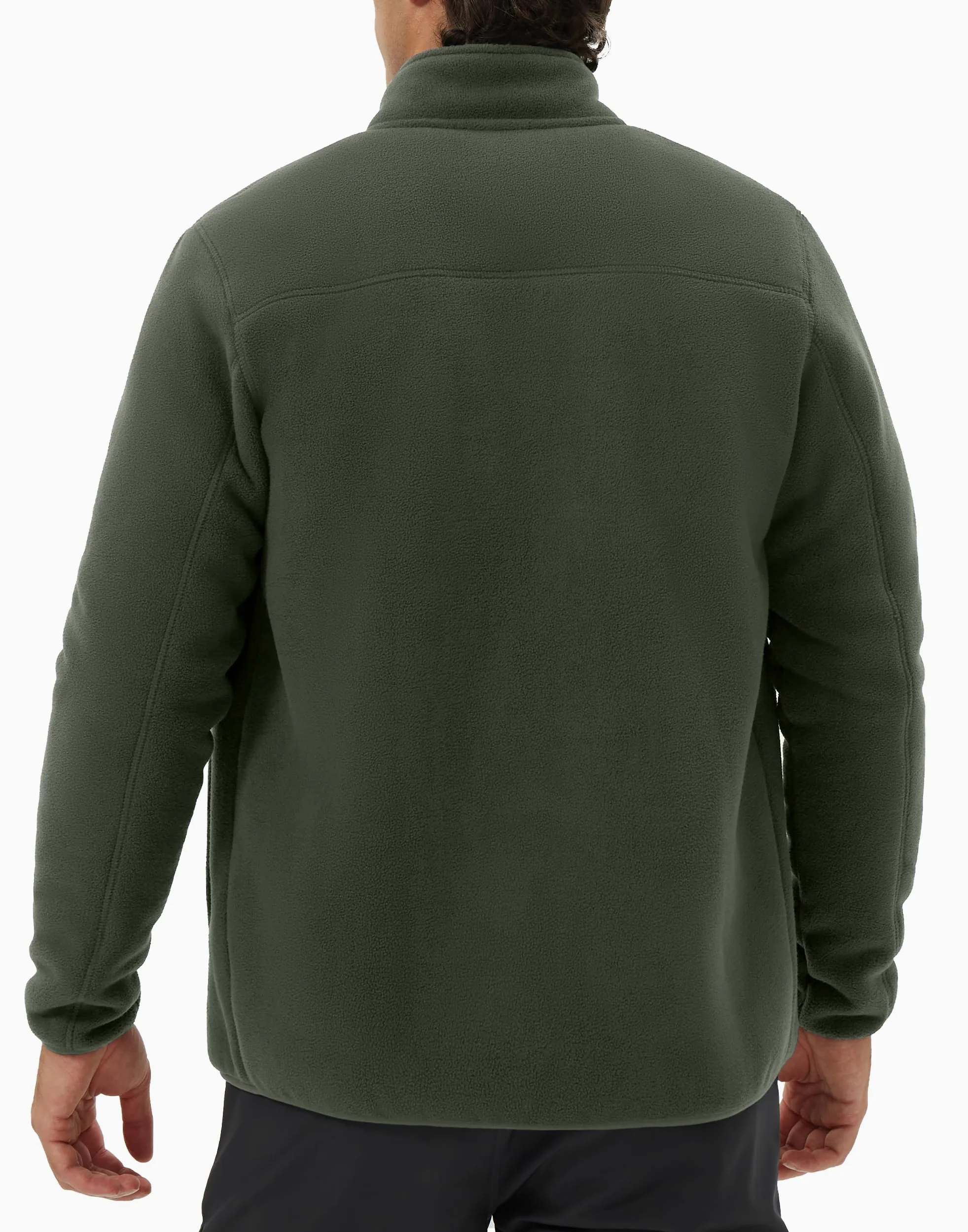 Pioneer Camp Veste polaire doublée Sherpa pour homme - Chaude - Fermeture éclair intégrale - Veste épaisse - Manteau d'hiver doux avec poche zippée