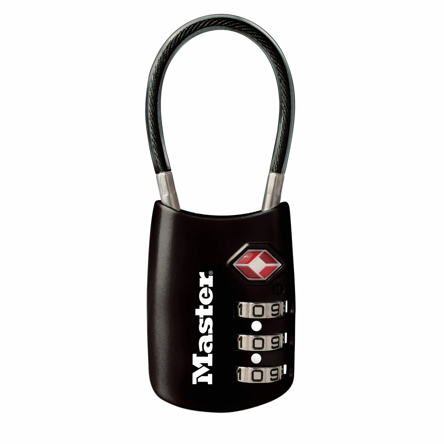 Master Lock 4688D Cadenas à combinaison TSA Noir