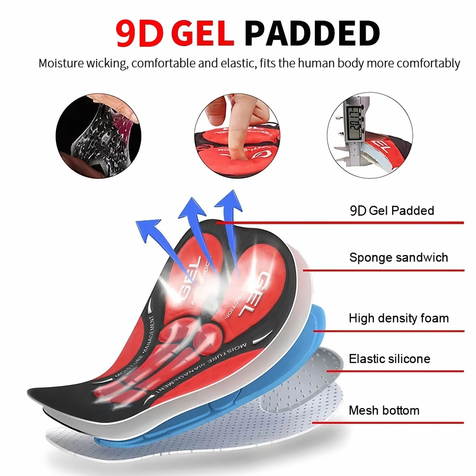 Tenue Cycliste Pro Homme avec Cuissard à Bretelles 9D Gel – Maillot Manche Courte Respirant – Vêtements VTT/Route Certifiés Sécurité – pour Cyclistes Professionnels et Amateurs