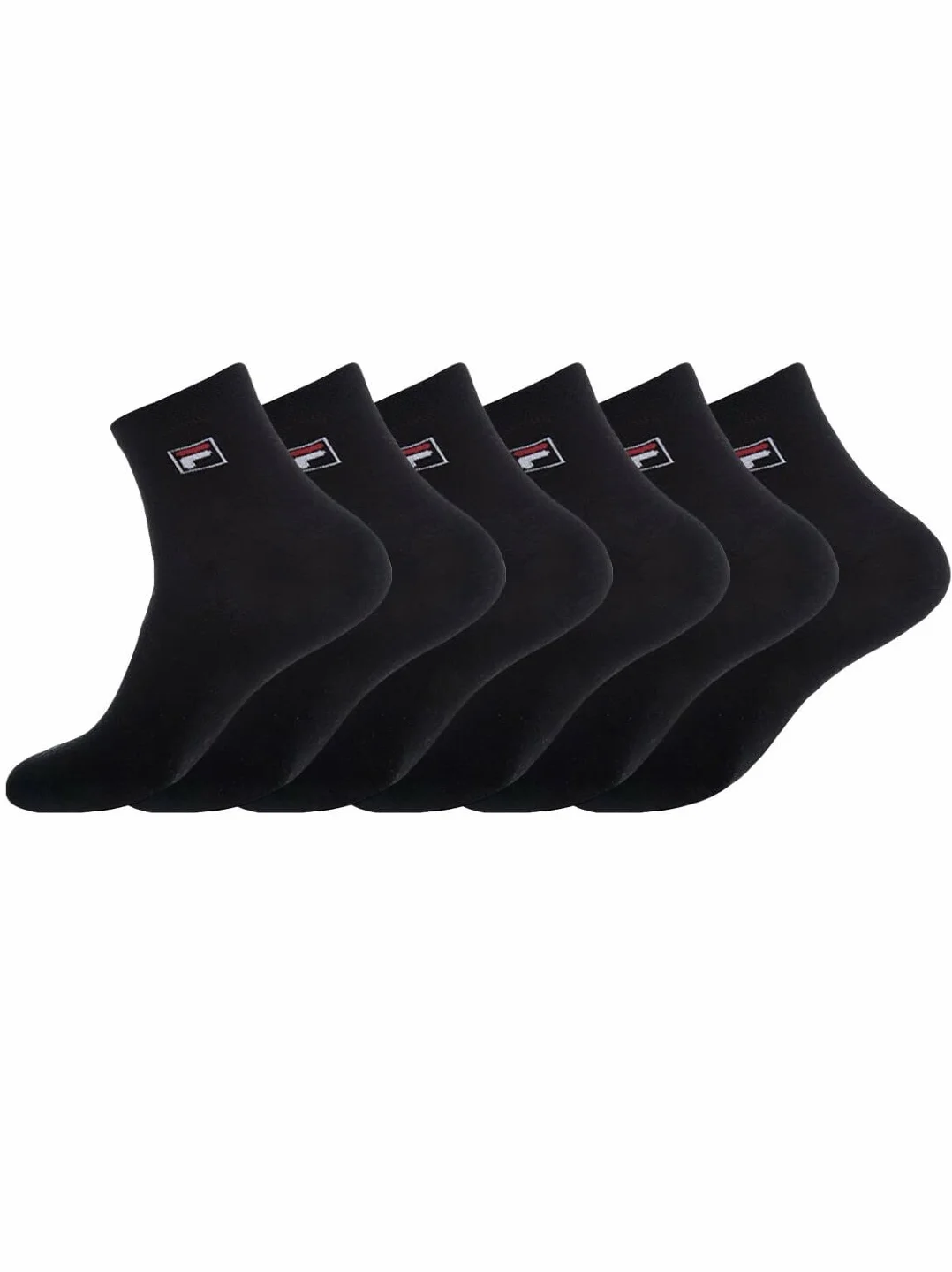 Fila Chaussettes Sportswear Homme Durable, Socquettes Homme, Respirant, Soft Touch (Lot de 6)