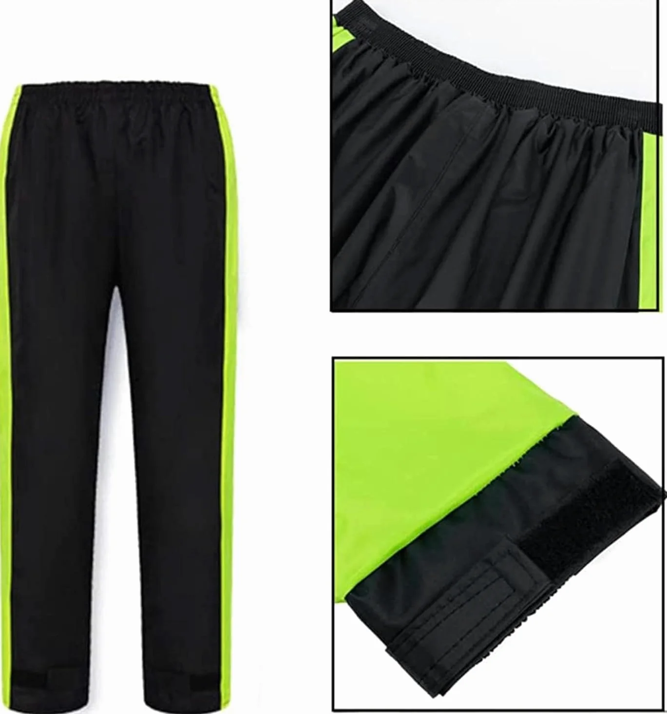 Vêtements de Pluie de Travail Mackintoshes for Hommes et Femmes, flaques d'eau à Capuche for Hommes et Femmes, Mackintoshes et Pantalons de Pluie for Femmes, imperméables en PVC(3XL)