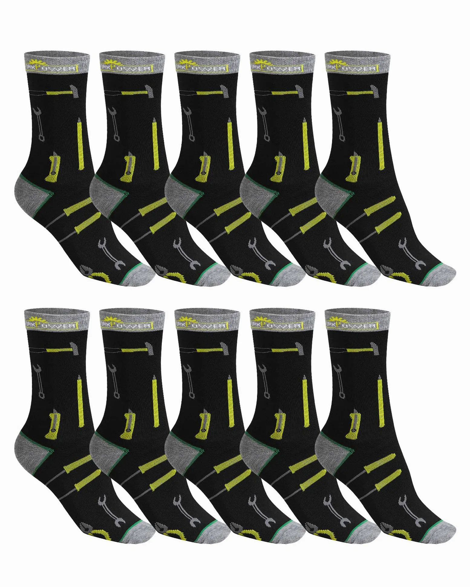 Chaussettes de travail pour homme - Chaussettes de sport pour homme - Hiver thermique - Chaussettes de travail épaisses en matériaux recyclables - Tailles 39-42 et 43-46