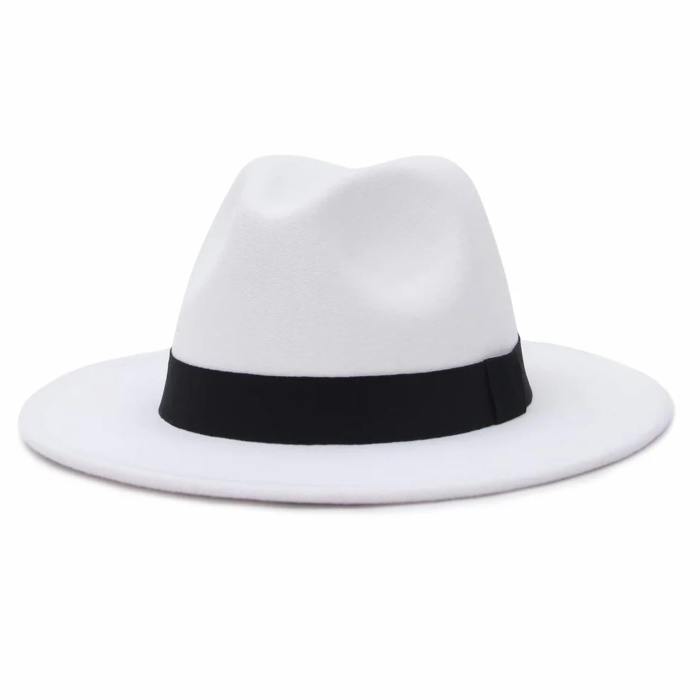 MARRYME Chapeau Fedora Homme Feutre Panama Large Bord Unisexe Classique