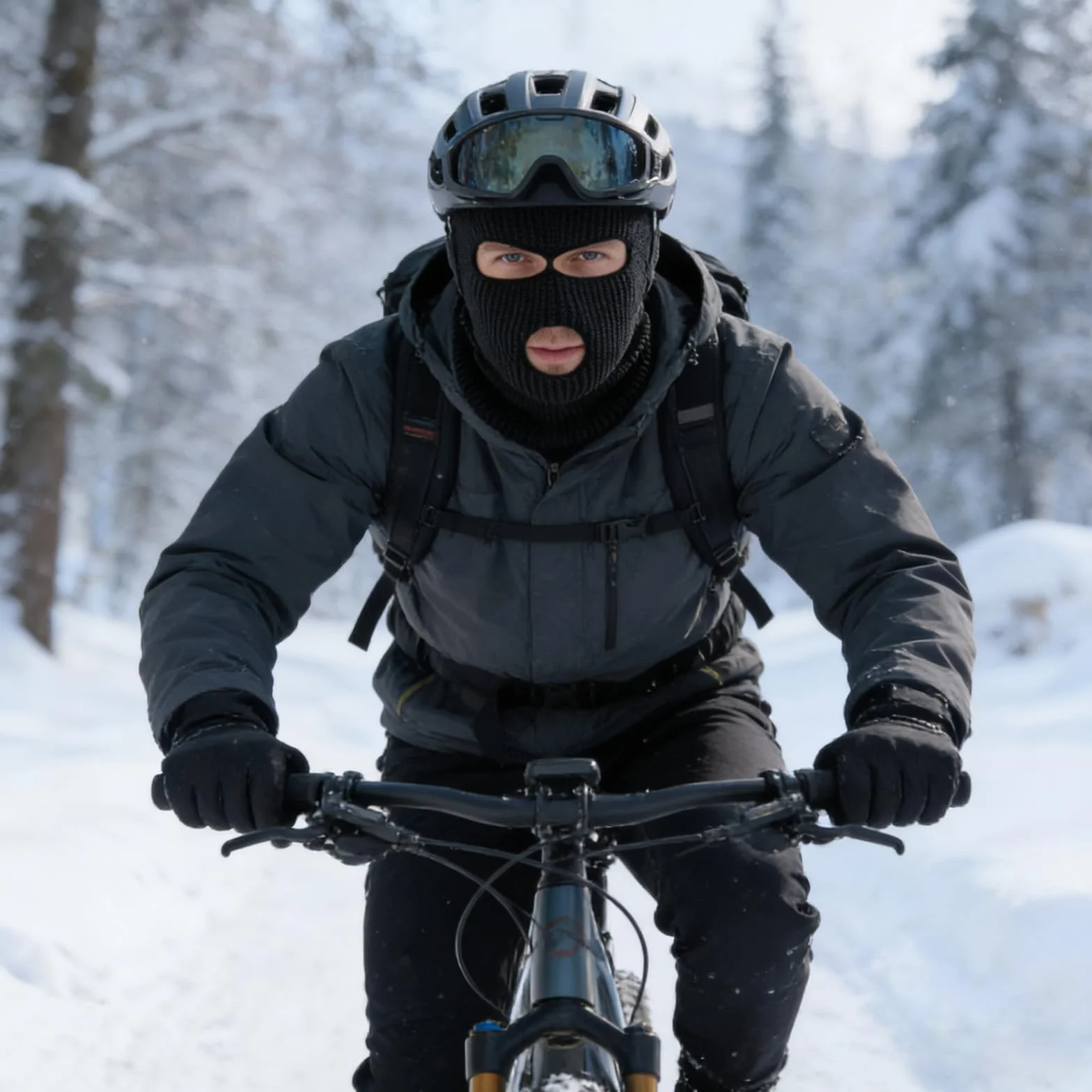 Masque de ski, cagoule avec trois ouvertures, masque de ski respirant pour les sports d'hiver et la moto, cagoule tricotée en deux pièces en noir et rose clair