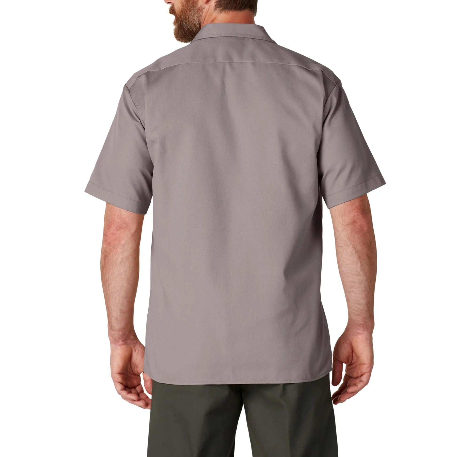 Dickies Short Sleeve, Blouse de Travail Homme, Gris (Silver), Large