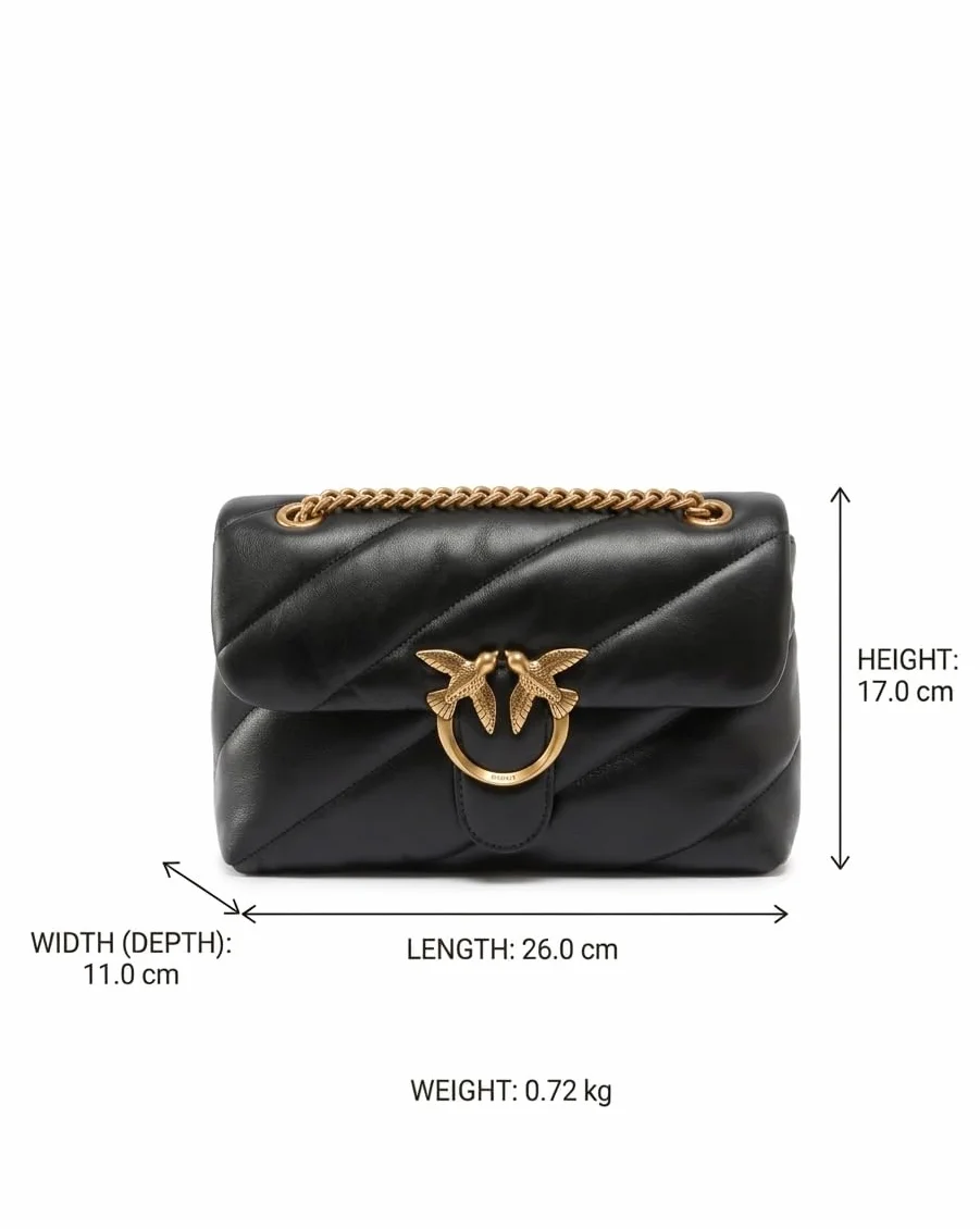 Pinko Love Classic Puff CL Sheep Nap, Sac à main