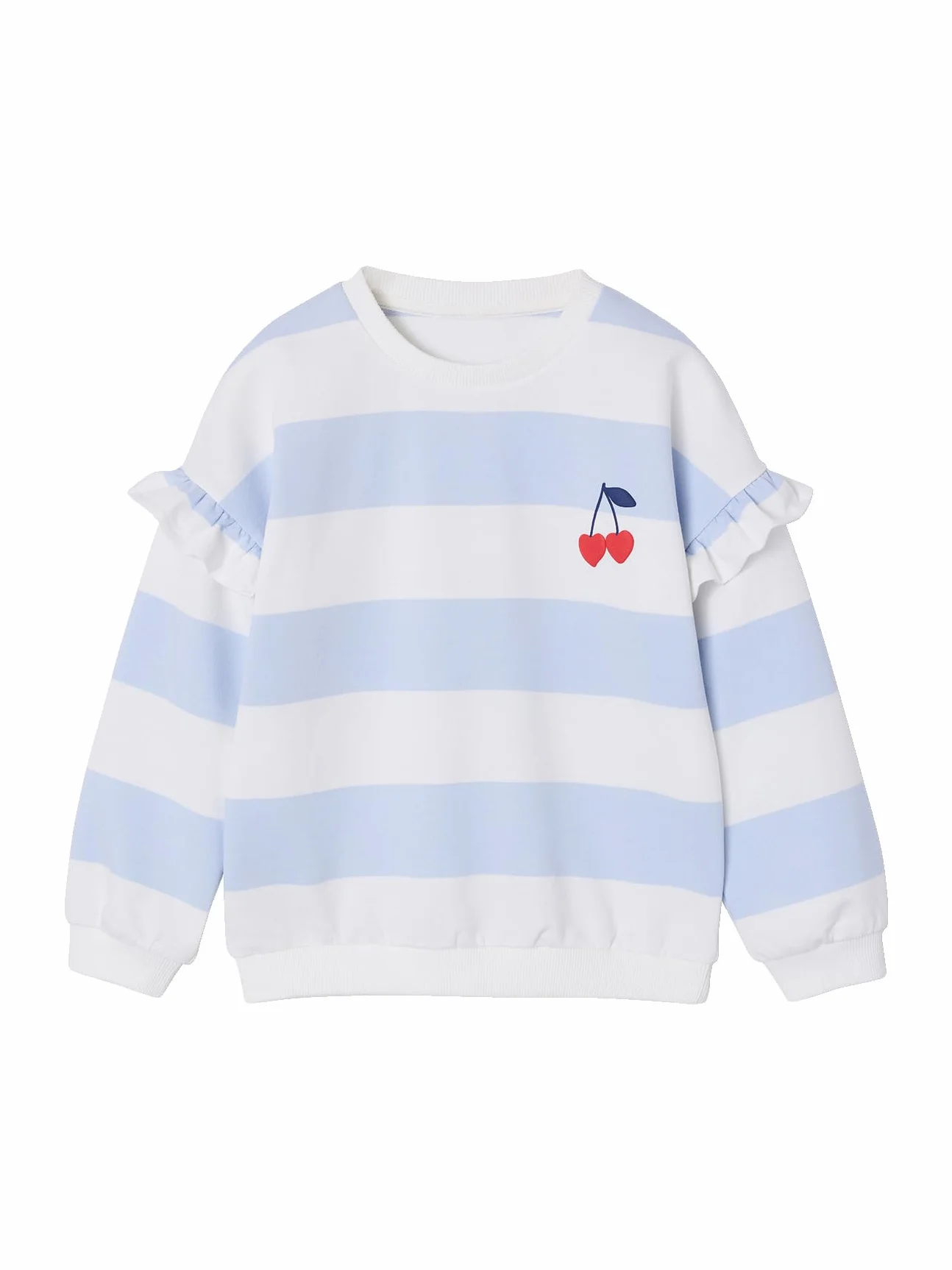VERTBAUDET Sweat Fille rayé Manches à Volants