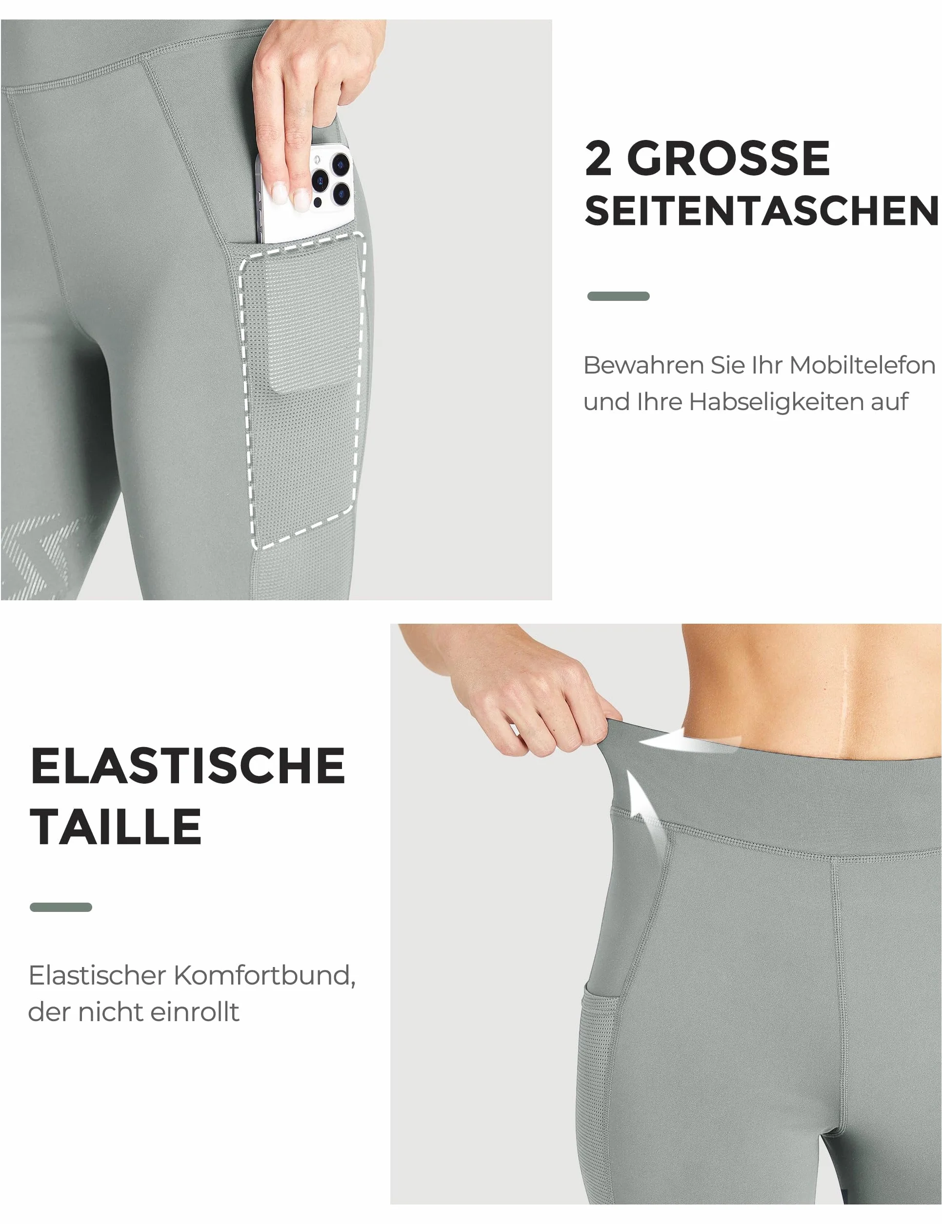 FitsT4 Sports Pantalon d'équitation pour femme avec genoux antidérapants, taille haute et poches latérales, respirant et élastique, pour l'école d'équitation et le cyclisme au printemps et en été