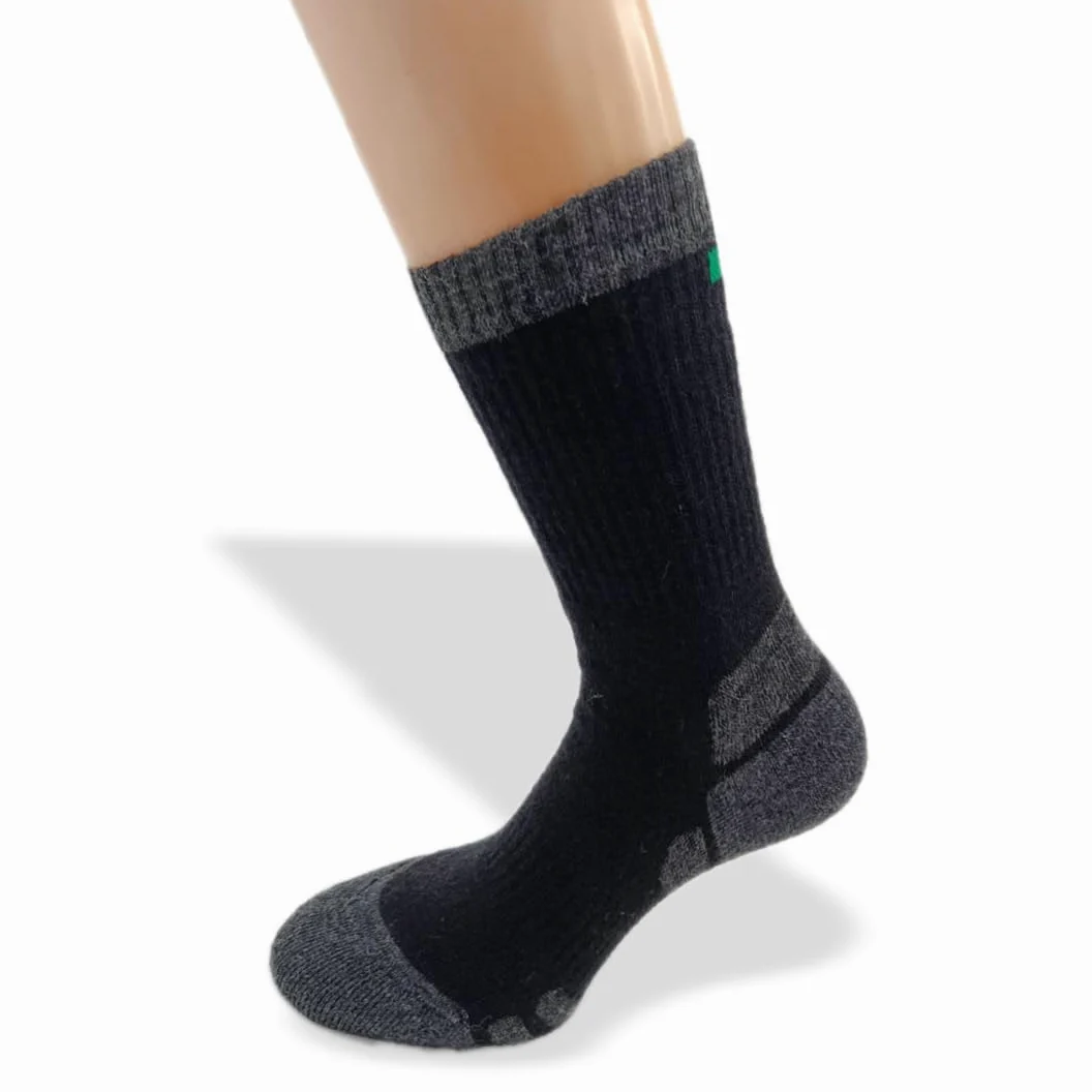 Chaussettes de randonnée en laine mérinos, thermiques et respirantes, anti-ampoules, idéales pour la randonnée hivernale unisexe, lot de 3 paires