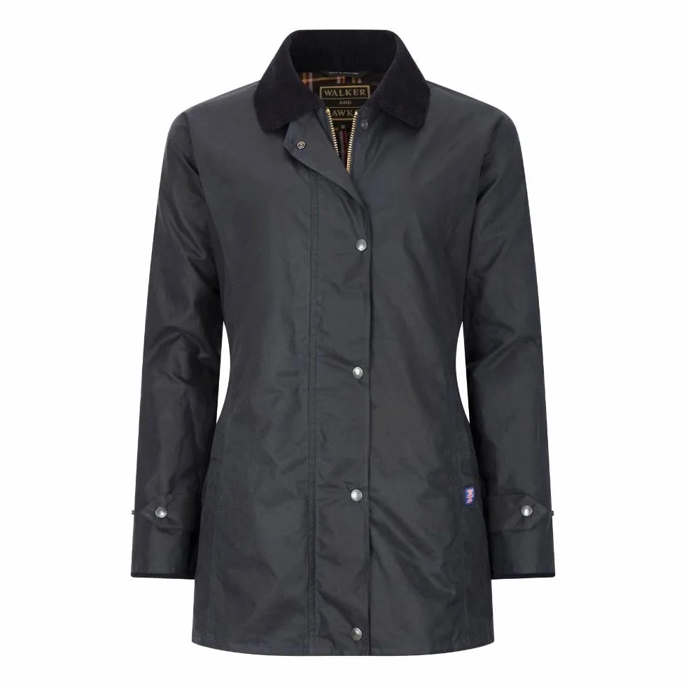 Walker & Hawkes Veste cirée Antique beige chasse femme