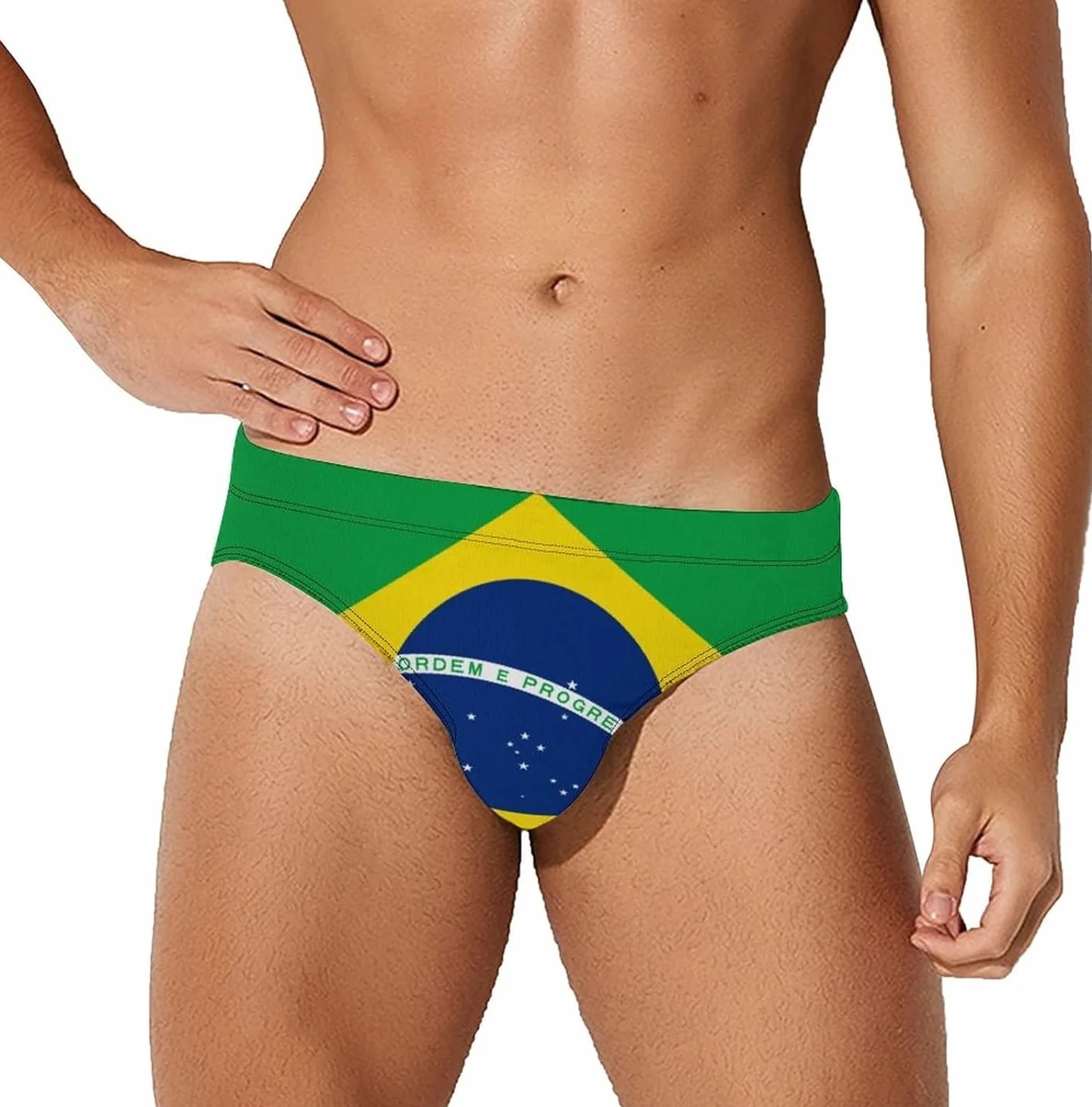 Drapeau de la Serbie Maillot de Bain Homme Slip Triangle String Bikini