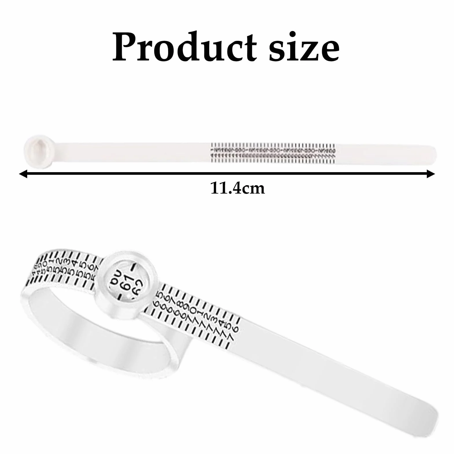 Baguier Mesure Doigt Français, Ruban à Mesurer pour Bagues, Mesure de Taille
