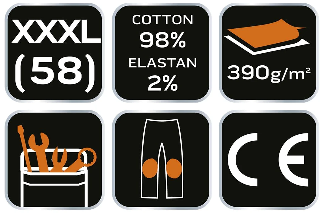 NEO TOOLS Pantalon de Travail pour Hommes avec Beaucoup d'espace de Rangement - Pantalon Cargo de Combat de sécurité à Usage intensif Multi Poches - Vêtements de Travail durables - XS-3XL