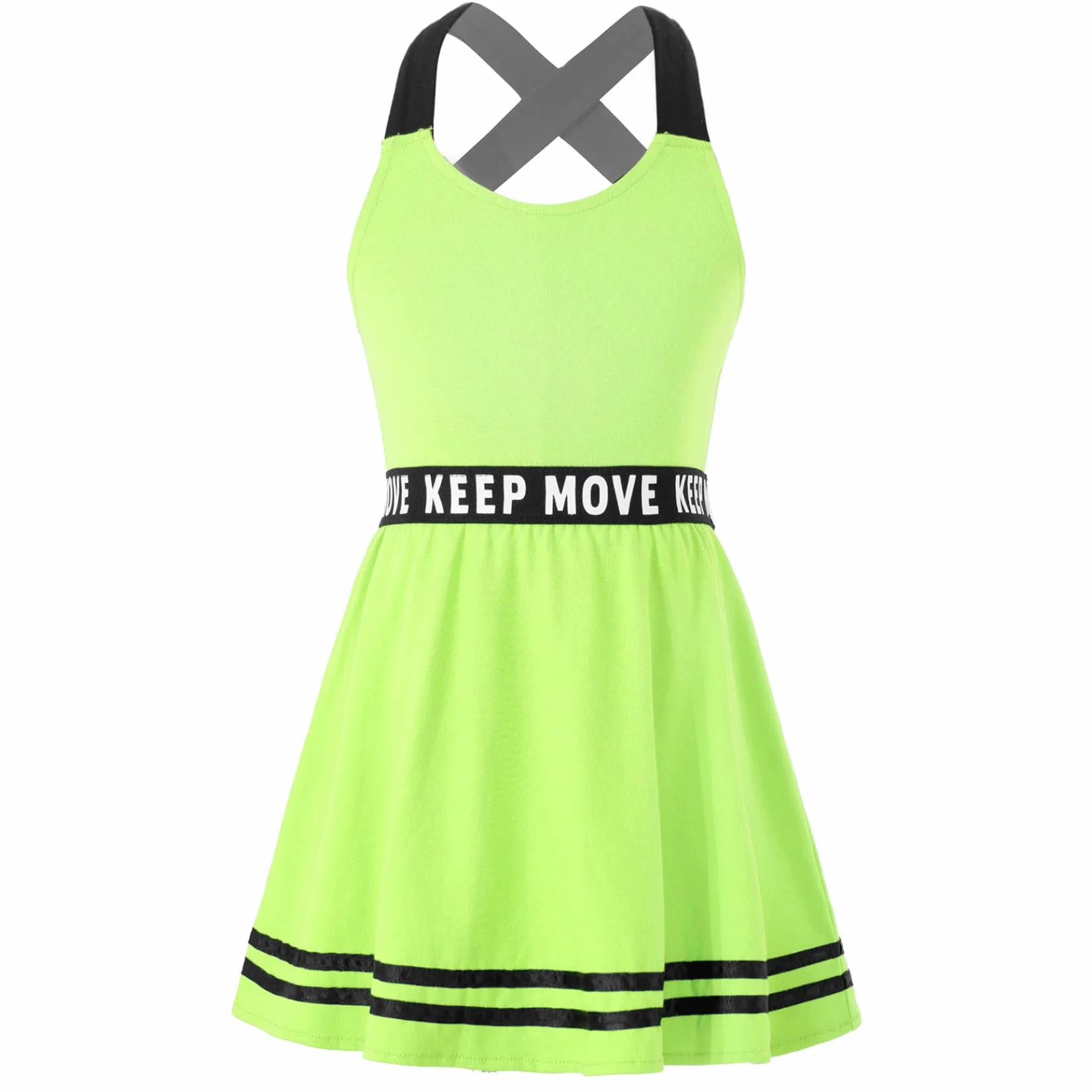 Sywiyi Robe Mädchen Sportive sans Manches Tenue Sport Tennis Golf Hockey Badminton Vêtements Sport Gym Danse Yoga