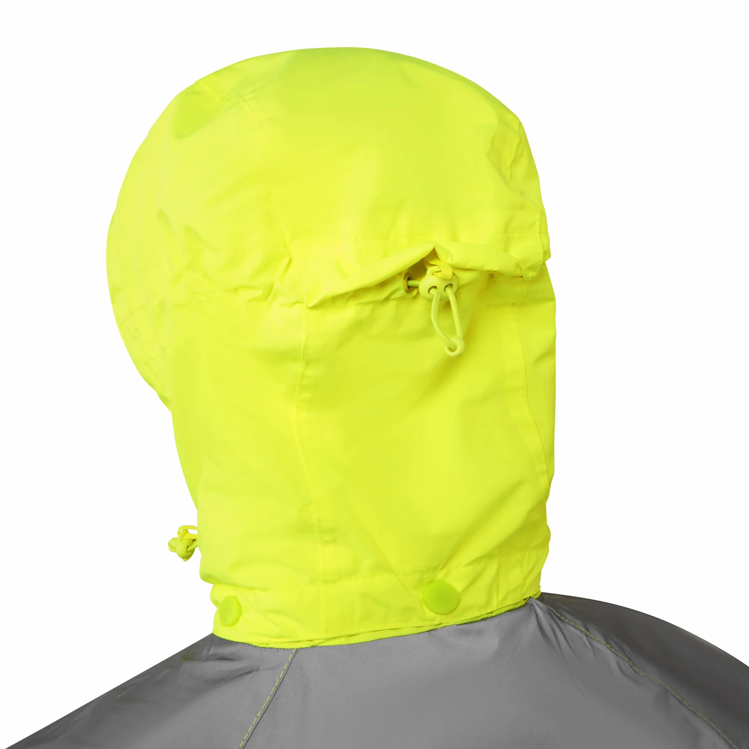 Ettore Veste de cyclisme imperméable pour homme avec capuche amovible respirante haute visibilité – Hybride – Jaune