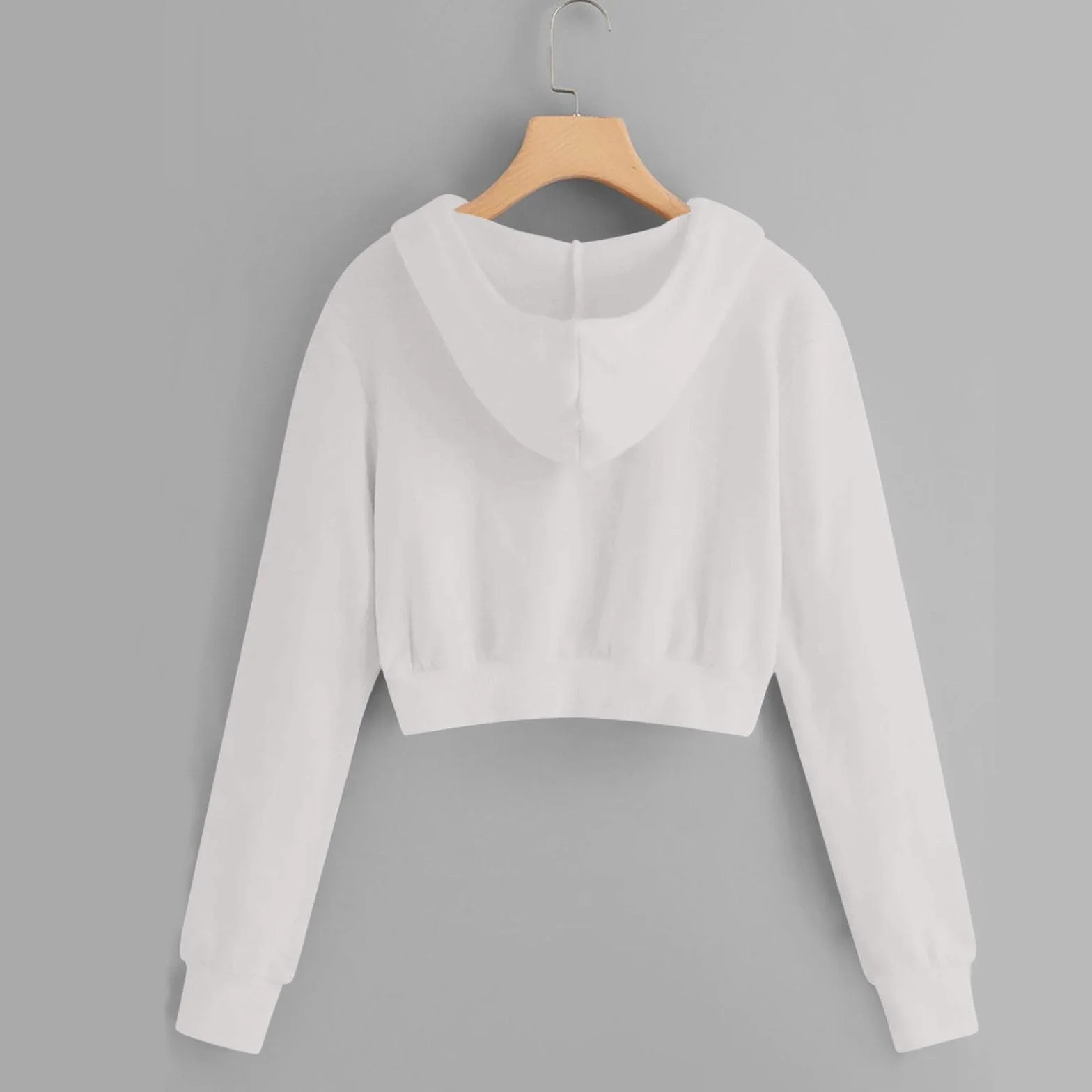 Sweat Court Enfant Fille Capuche Zippée 5-14 Ans Veste Crop Top Sweatshirt Ado Hiver Manche Longue Confortable Chic Large Casual Sport Vacances Haut Blouse