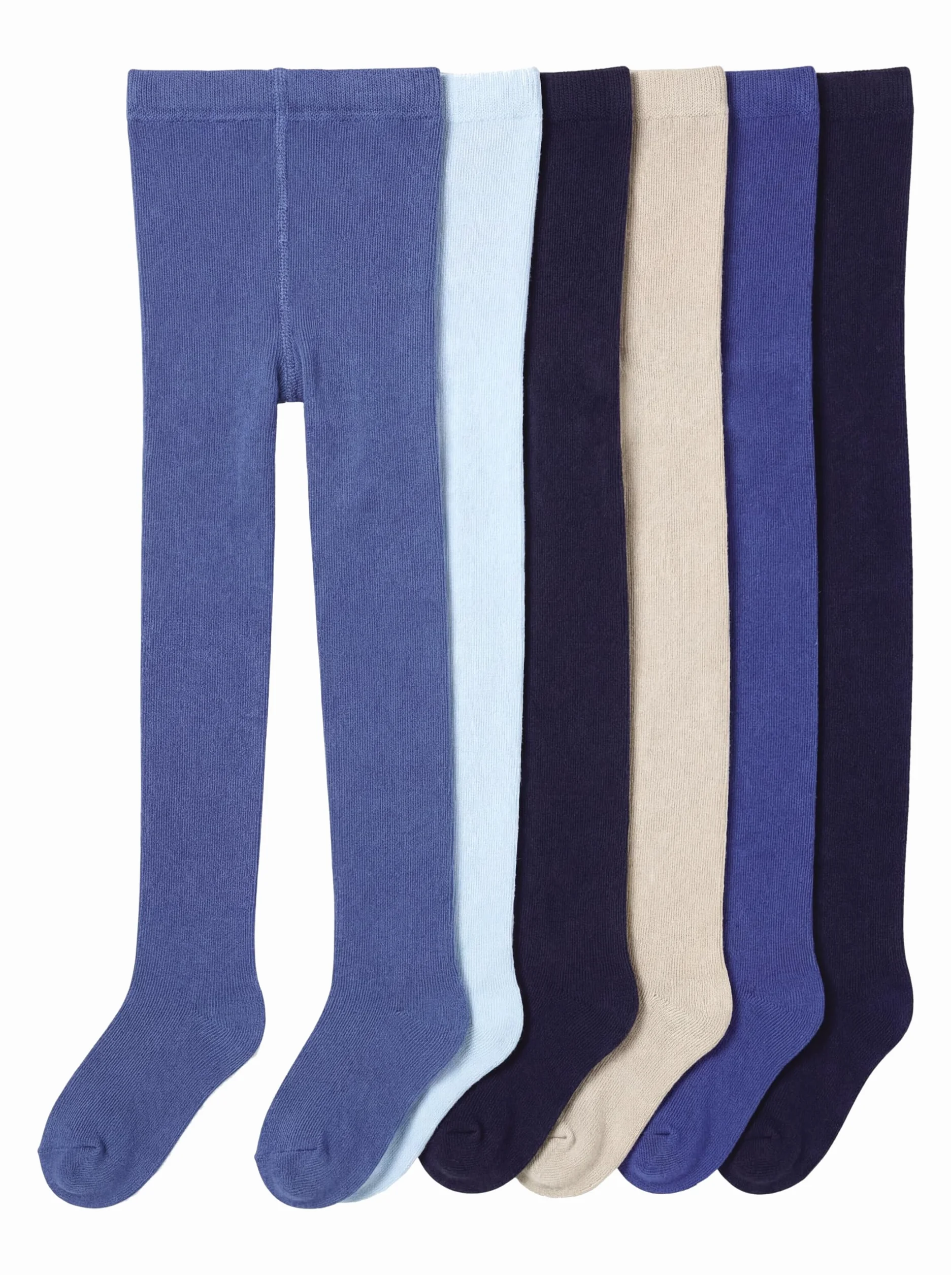 TupTam Collants Bébé Garçon Lot de 6 Fantaisie Unis Motif Hiver